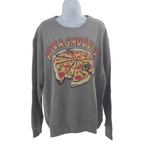Disney Star Wars Pizza Smuggler Sweatshirt in Gray Size XL Disney bounding - Picture 1 of 9